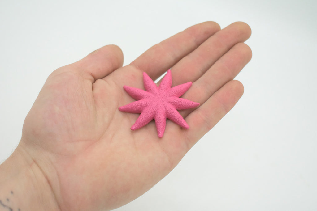Starfish, Sun Star, Purple, Echinoderms, Asteroidea, Ocean, Sea Life, Plastic Figure, Model, Realistic Replica, Educational Toy, Life Like, Gift,      2 1/4  "    F930 B158
