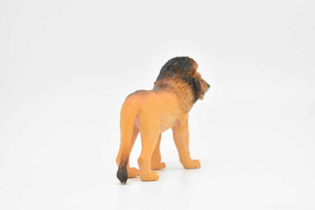 African Lion, Male, King of the African savanna, Museum Quality, Hand Painted, Plastic Animal, Educational, Realistic, Lifelike, Diorama Model, Toy, Kids, Gift,  4 1/2 Inches.    CWG191 BB44