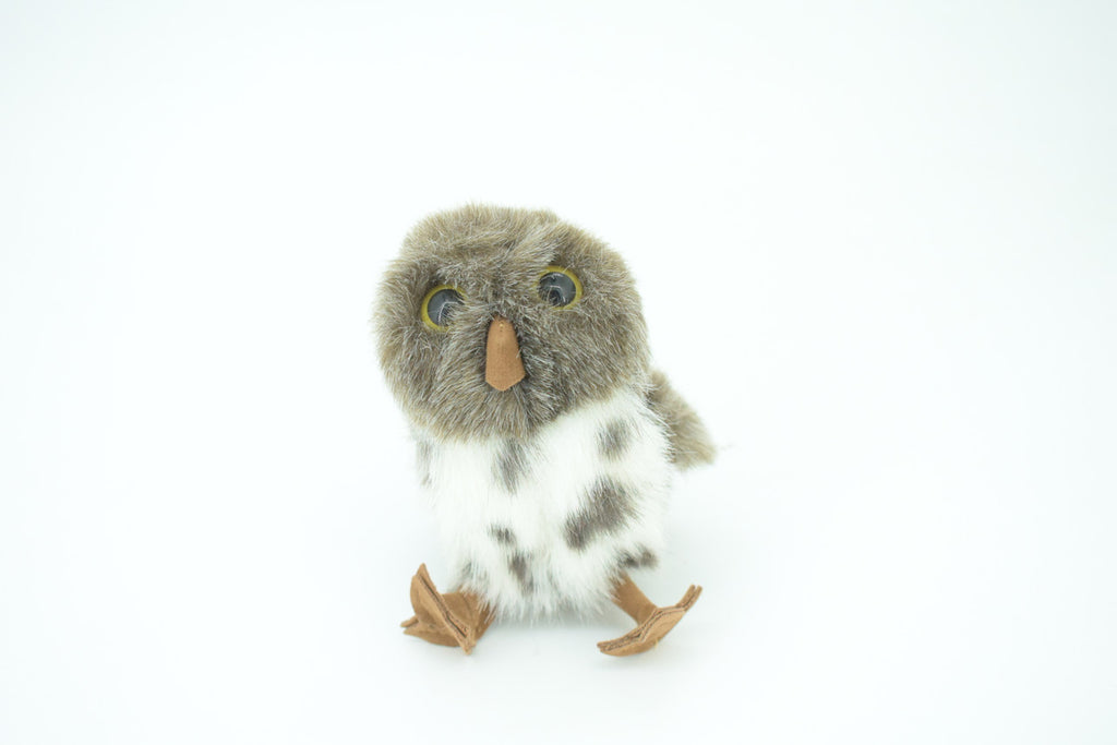 Spotted Owl Finger Puppet, Very Nice Plush Owl, Stuffed Bird, Educational, Realistic, Lifelike Model, Gift,    4"    F1816 B72