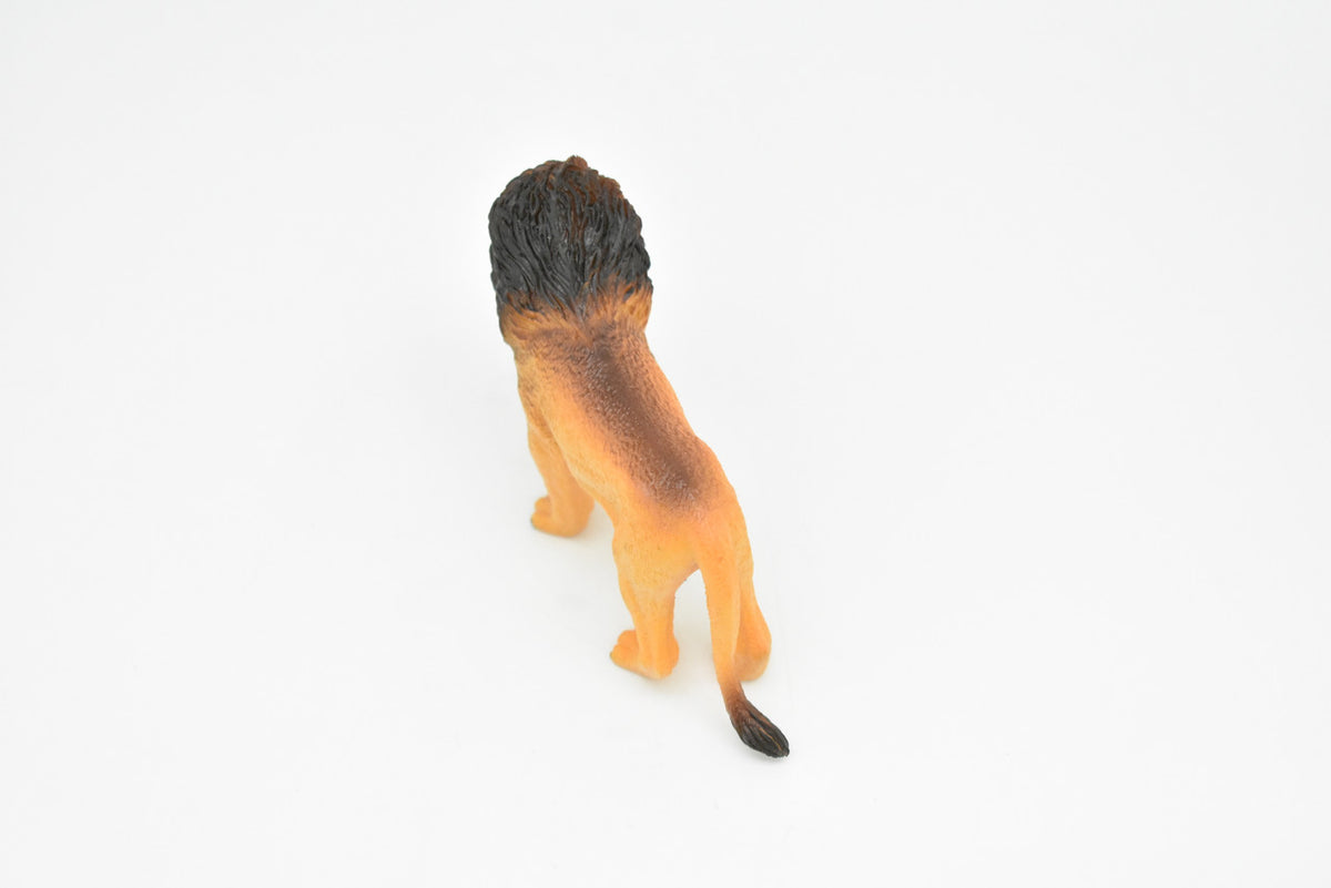 African Lion, Male, King of the African savanna, Museum Quality, Hand Painted, Plastic Animal, Educational, Realistic, Lifelike, Diorama Model, Toy, Kids, Gift,  4 1/2 Inches.    CWG191 BB44