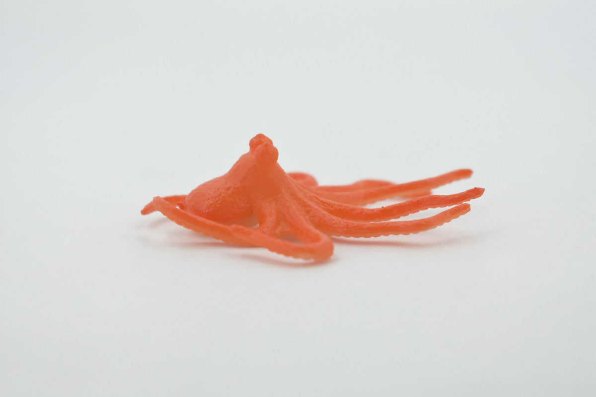 Octopus,  Octopuses, Rubber Octopodes, Saltwater, Realistic, Rubber, Design, Educational, Figure, Lifelike, Model, Replica, Gift    2 1/2"    F0037 B123