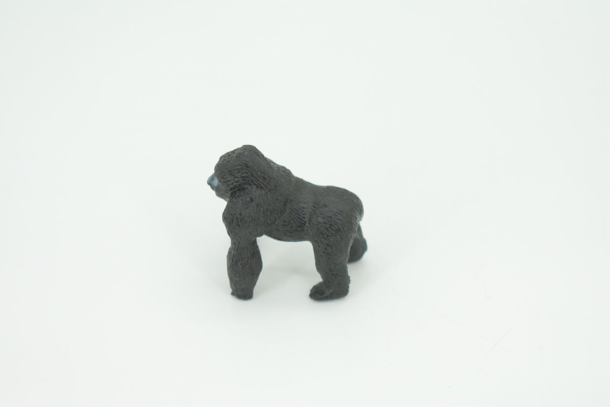 Gorilla, Mountain Gorilla, Hand Painted, Educational, Rubber Primate, Realistic Figure, Lifelike, Gift,    1 1/2 "    SF55 B58