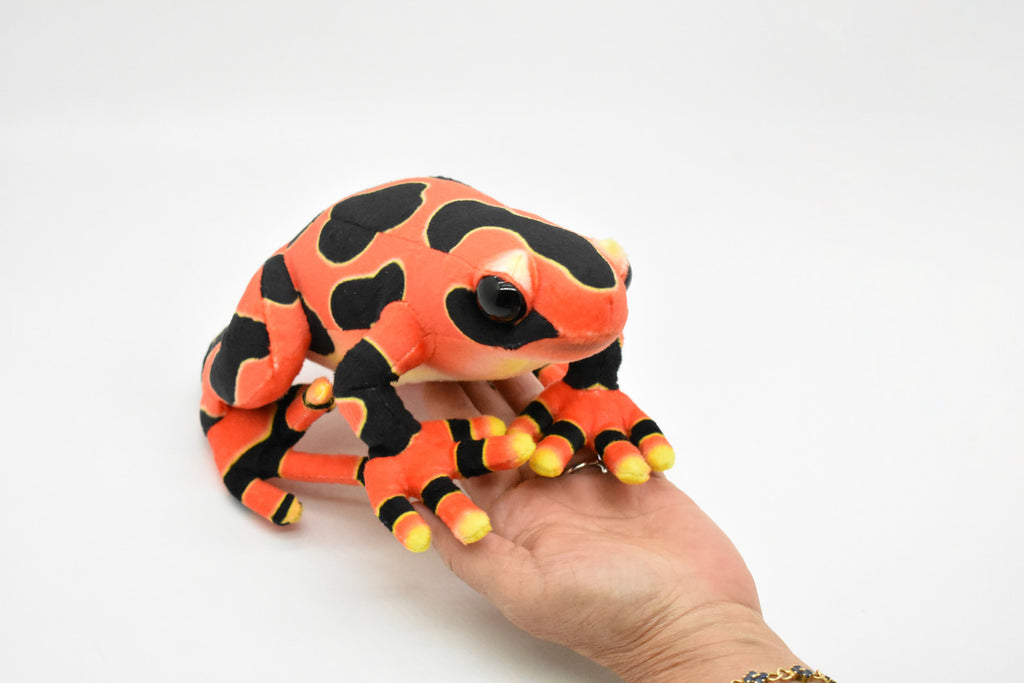 Frog, Red, Poison Dart, Realistic Cute Stuffed Animal Plush Toy Kids Educational Gift  9"      RI08 B255