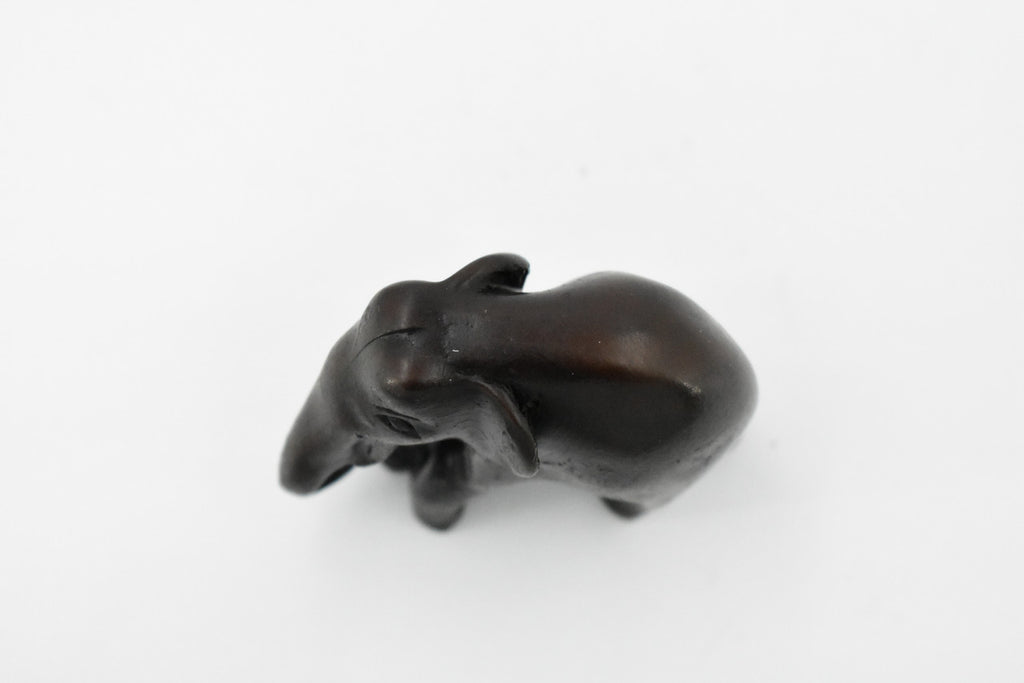 Elephant with Baby, Calf, Wisdom, Strength and Prosperity, Educational, Realistic Hand Made, Figure, Lifelike Model, Figurine, Replica, Gift,     3 Inches.     TH51 BB69