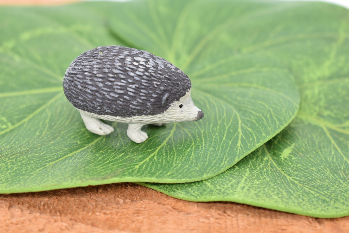Hedgehog, Hedgie, Rubber Animal, Educational, Realistic, Hand Painted, Figure, Lifelike Model, Figurine, Replica, Gift,    1 1/2"