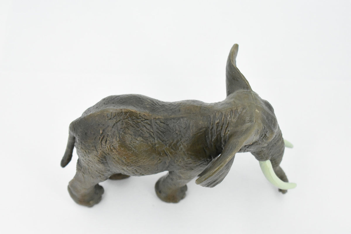African Elephant, Bull, Loxodonta africana, Museum Quality, Hand Painted, Rubber Animal, Realistic Toy Figure, Model, Kids, Educational, Gift,    6 Inches.   CH464 BB151