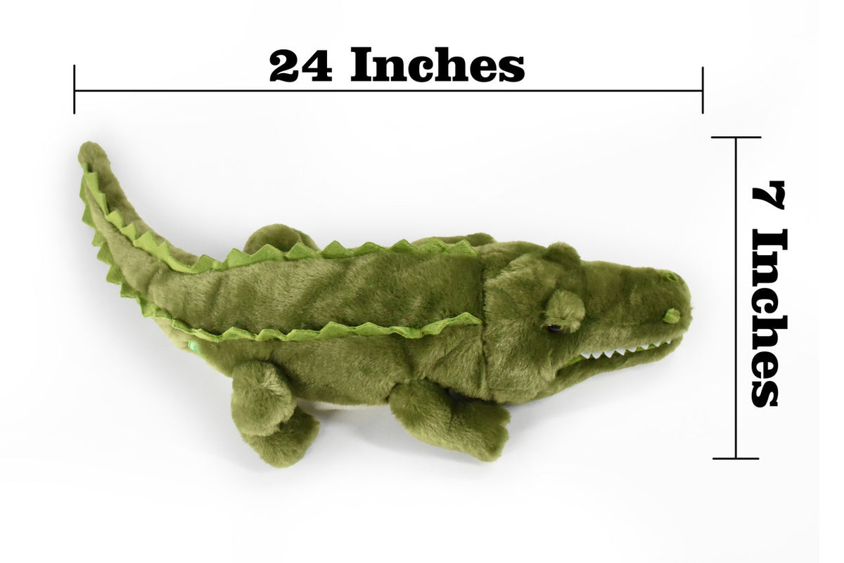Alligator, Crocodile, Hand Puppet, Stuffed Reptile, Educational, Plush Realistic Figure, Lifelike Model, Replica, Gift,      24"     PZ029 B461