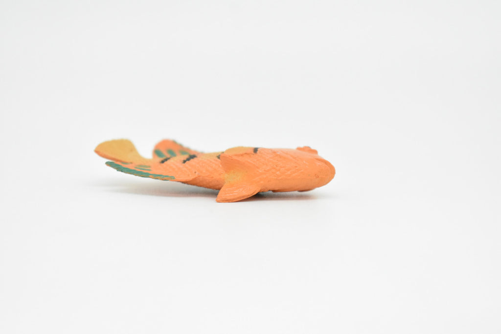 AngelFish, Flame, Tropical Fish, Pterophyllum, Ciclids, Hand Painted, Realistic, Plastic Fish Design, Saltwater, Educational, Figure, Lifelike, Diorama Model, Toy, Gift,  2 Inches.  CWG273 B46