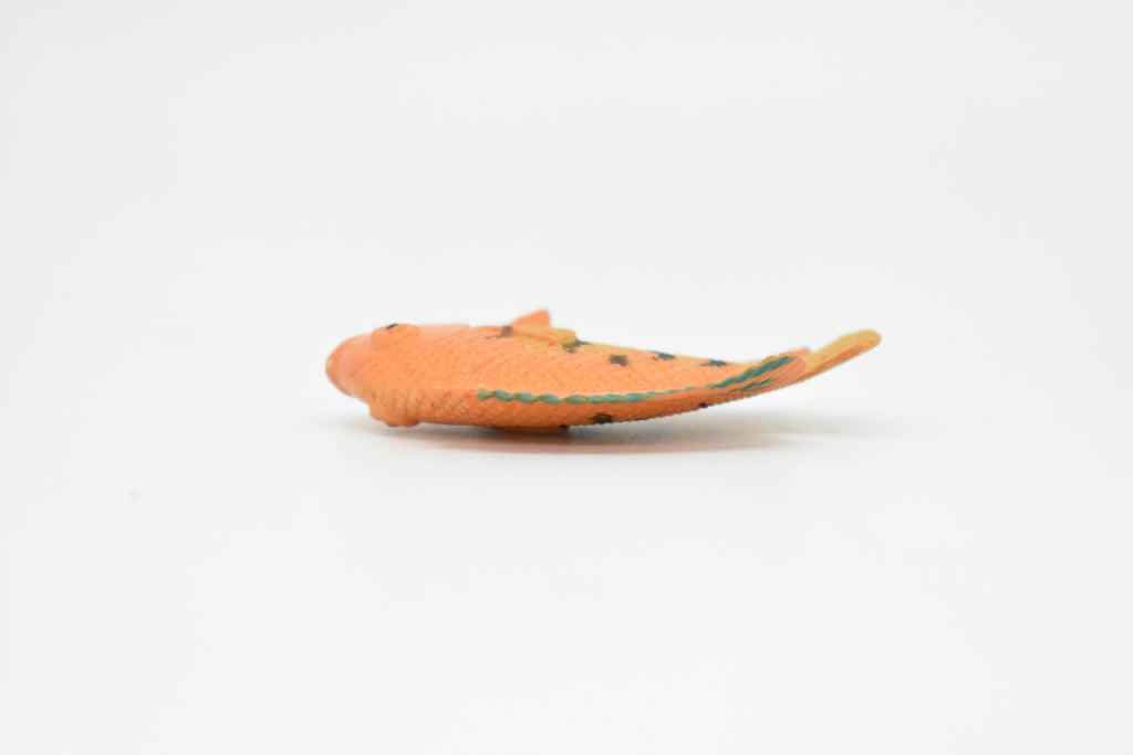 AngelFish, Flame, Tropical Fish, Pterophyllum, Ciclids, Hand Painted, Realistic, Plastic Fish Design, Saltwater, Educational, Figure, Lifelike, Diorama Model, Toy, Gift,  2 Inches.  CWG273 B46