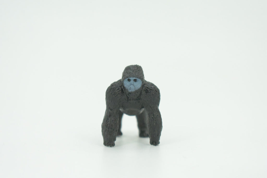 Gorilla, Mountain Gorilla, Hand Painted, Educational, Rubber Primate, Realistic Figure, Lifelike, Gift,    1 1/2 "    SF55 B58