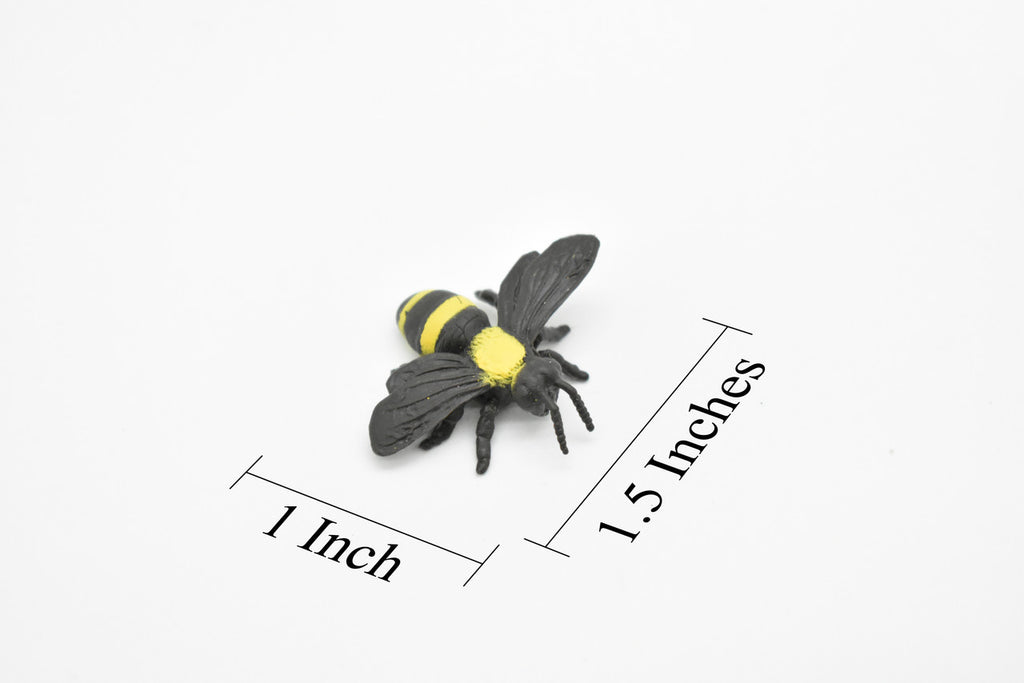 Bumblebee, flexible, Rubber Toy Animal, Realistic Figure, Model, Replica, Kids Educational Gift,     1"     F3416 B33