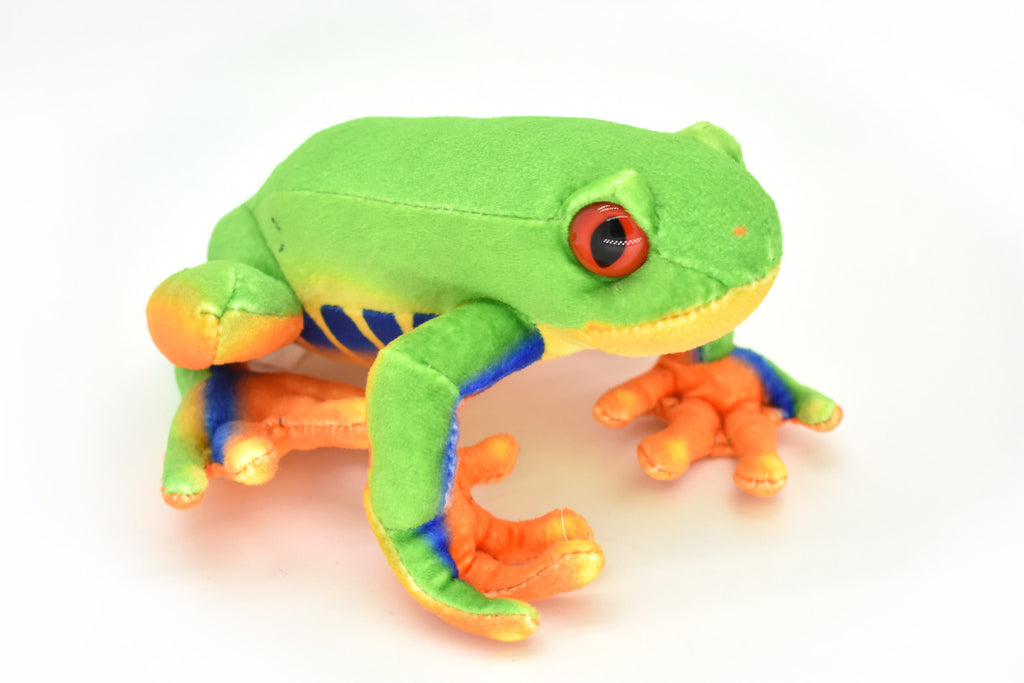 Frog, Red Eye Tree Frog, Stuffed Animal, Educational, Plush Realistic Figure, Lifelike Model, Replica, Gift,     9"     F059 BB5