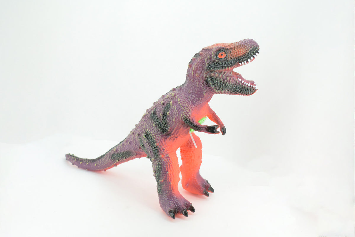 Tyrannosaurus Rex, T Rex, Cretaceous Dinosaur, Hand Painted, Educational, Soft Rubber, Lifelike Model, Figurine, Replica, Gift,    18"   AR13 B310
