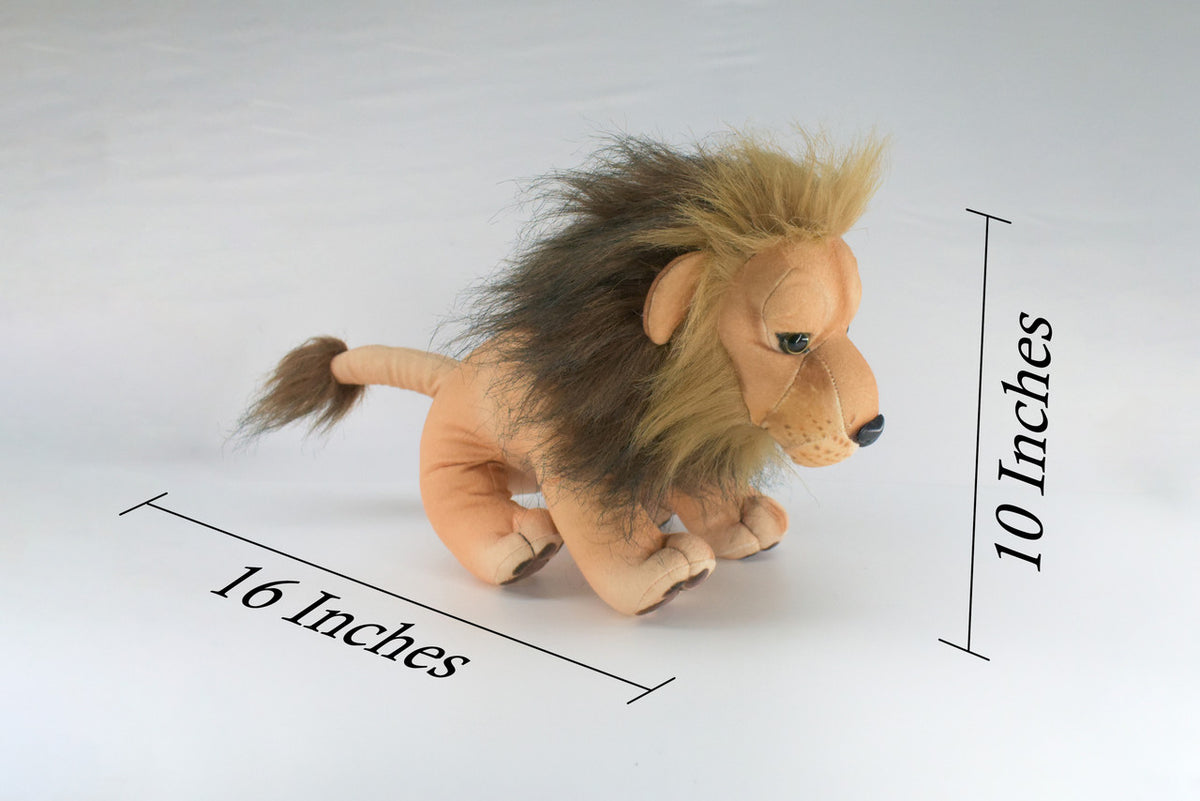 Male Lion, African lion, Very Nice Plush, Stuffed Animal, Educational, Toy, Kids, Realistic Figure, Lifelike Model, Replica, Gift,      16"    WR10 BB311