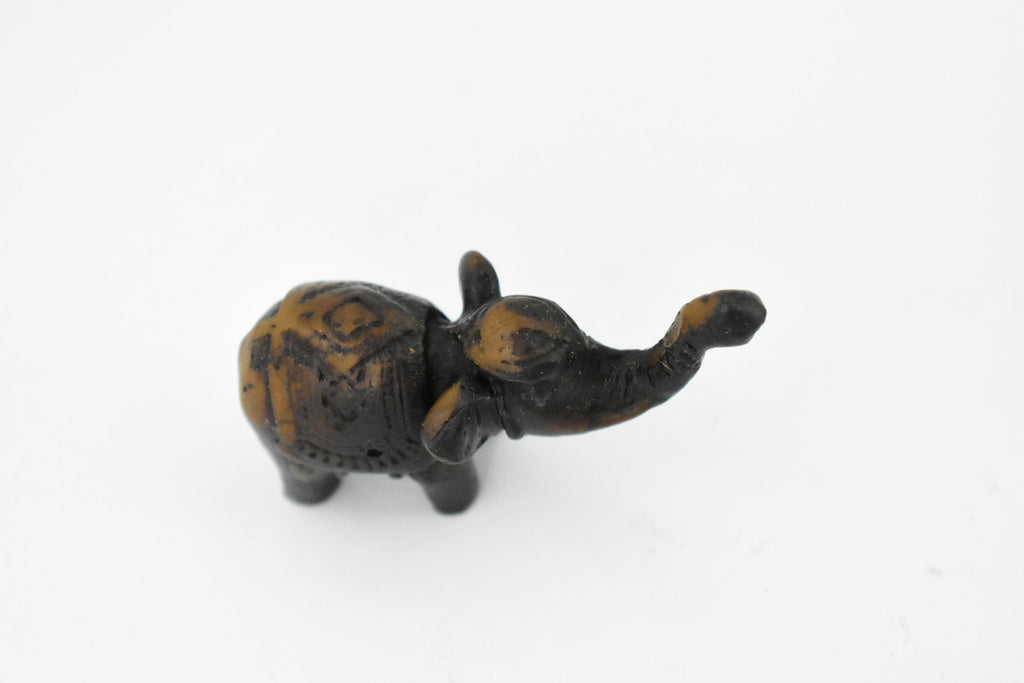 Elephant, Good Luck, Wisdom, Strength and Prosperity, Educational, Realistic Hand Made, Figure, Lifelike Model, Figurine, Replica, Gift,     2 Inches.     TH54 BB68