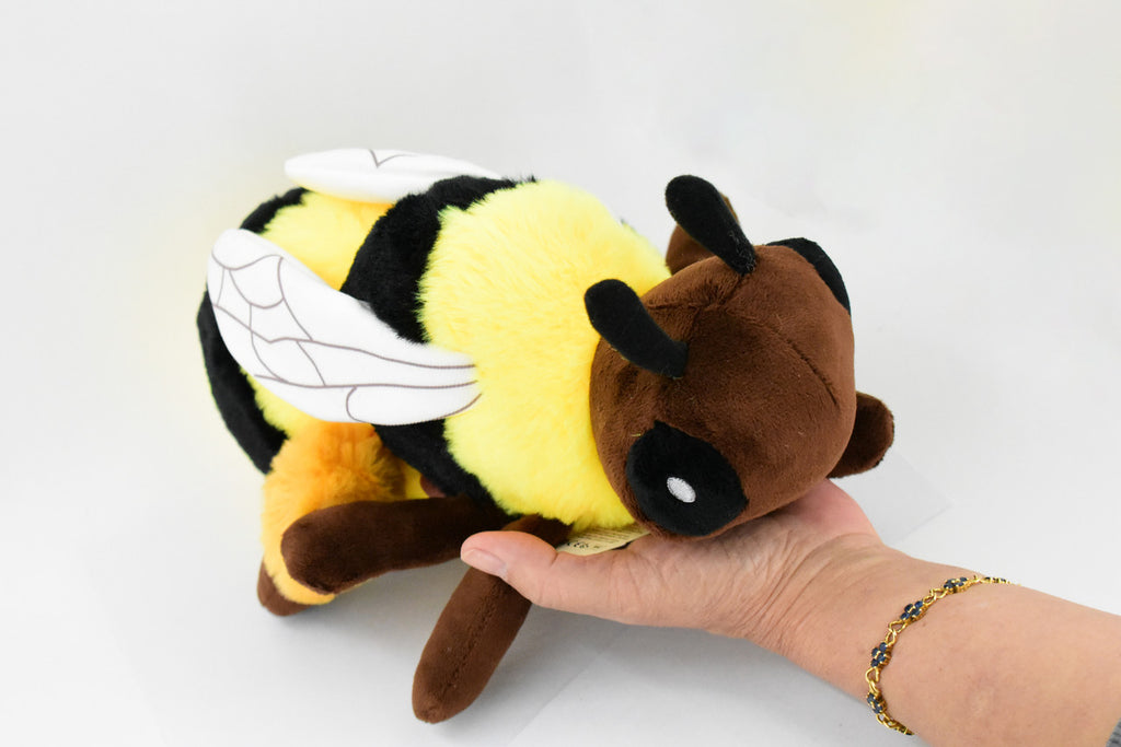 Bumblebee, Bumble Bee, Honey Bee, Large Stuffed Animal, Educational, Plush Realistic Figure, Lifelike Model, Replica, Gift,    12"   WR10 B366