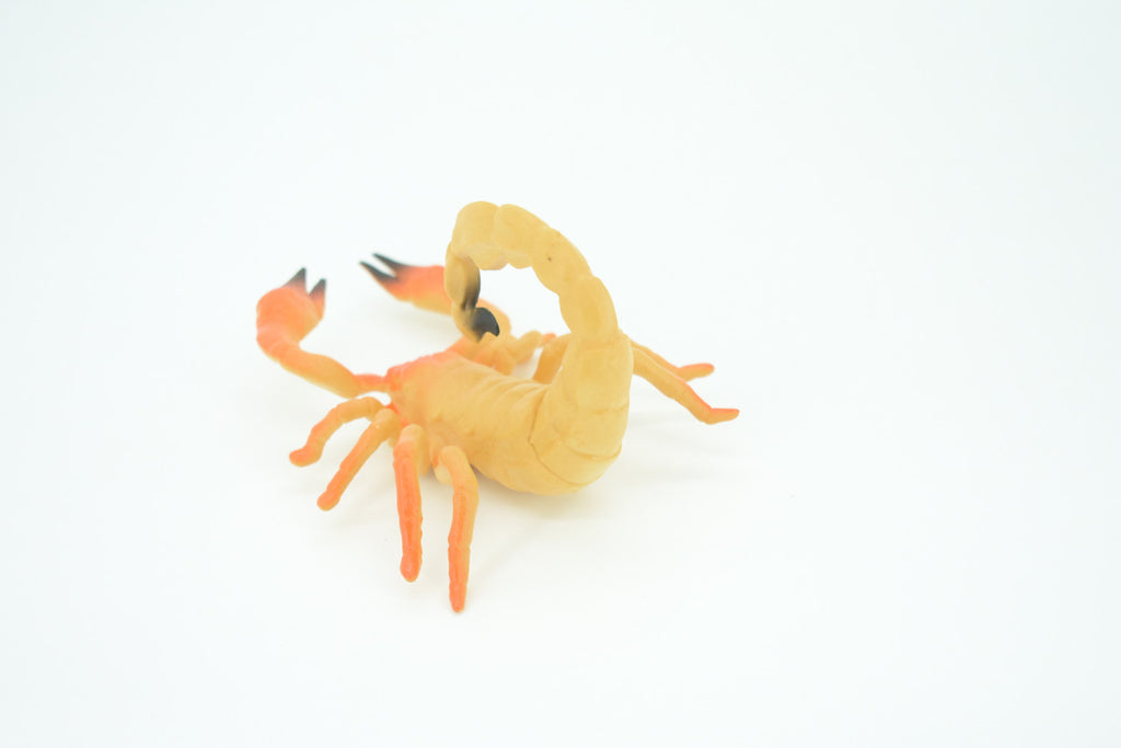 Scorpion, Scorpios, Hand Painted, Rubber arachnid, Educational, Realistic Figure, Lifelike Model, Gift,   5"    AR23 B329