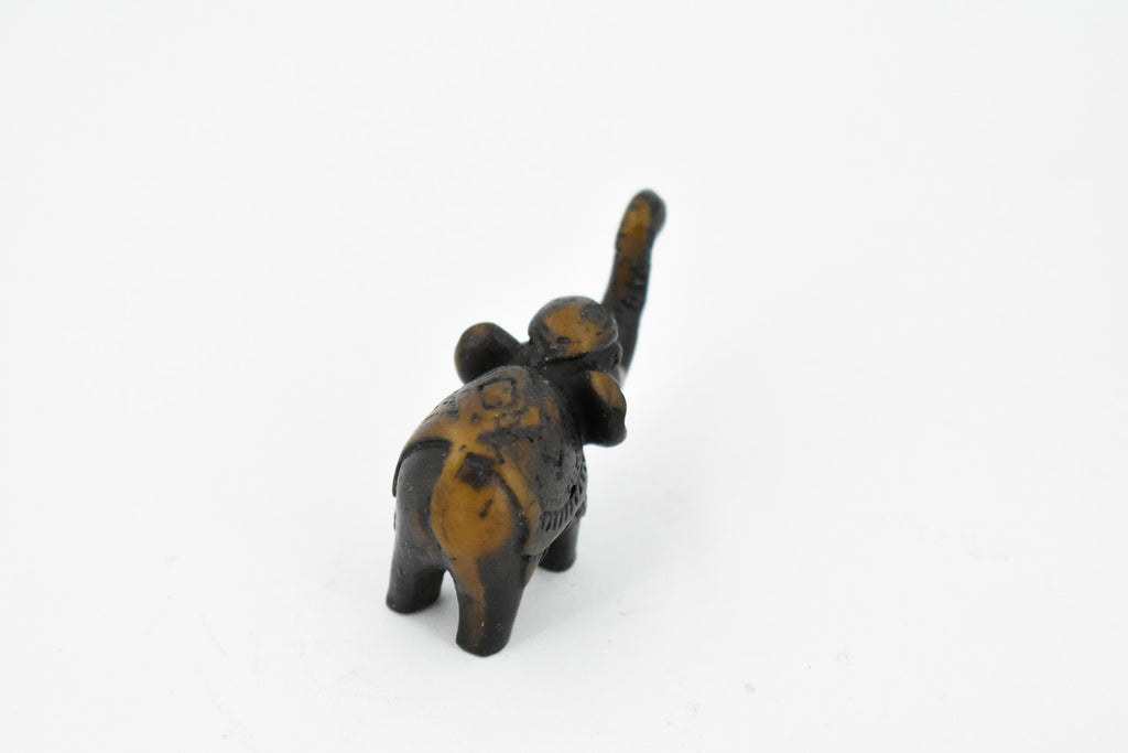 Elephant, Good Luck, Wisdom, Strength and Prosperity, Educational, Realistic Hand Made, Figure, Lifelike Model, Figurine, Replica, Gift,     2 Inches.     TH54 BB68
