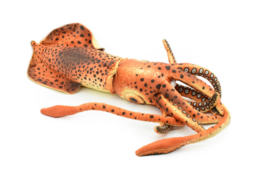 Squid, Giant Squid, Very Nice Plush, Saltwater, Stuffed Ocean Animal, Educational, Realistic Figure, Lifelike Model, Replica, Gift,     24" x  6" x 6"  