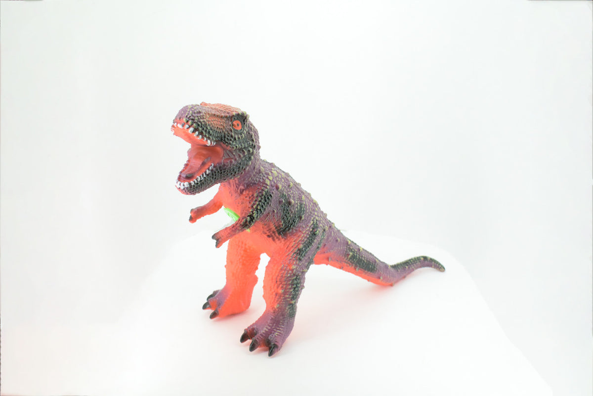 Tyrannosaurus Rex, T Rex, Cretaceous Dinosaur, Hand Painted, Educational, Soft Rubber, Lifelike Model, Figurine, Replica, Gift,    18"   AR13 B310