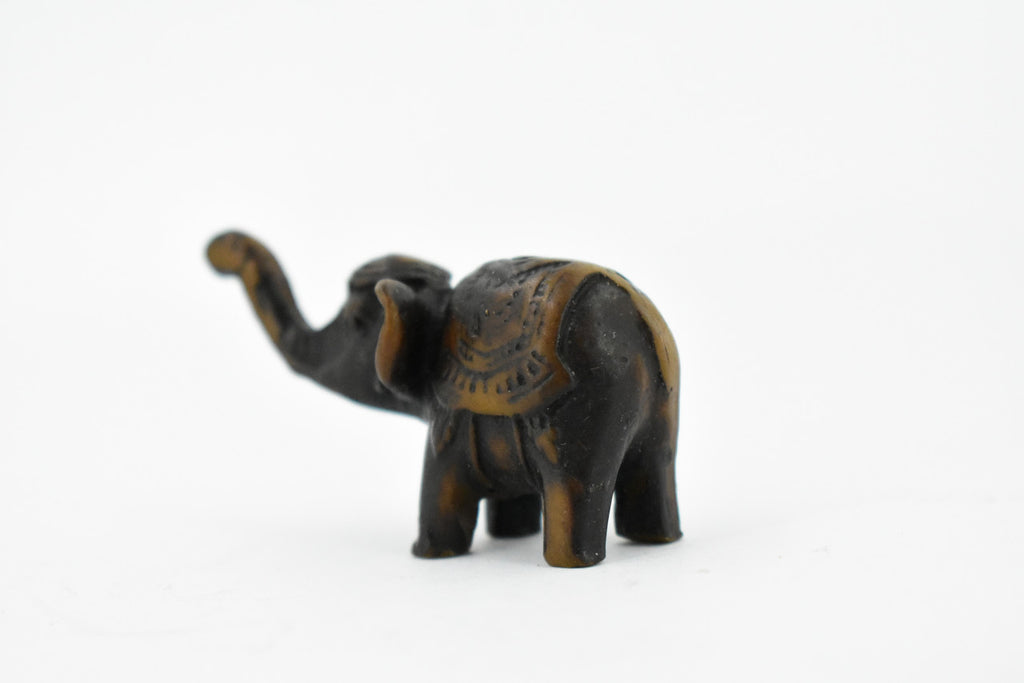 Elephant, Good Luck, Wisdom, Strength and Prosperity, Educational, Realistic Hand Made, Figure, Lifelike Model, Figurine, Replica, Gift,     2 Inches.     TH54 BB68