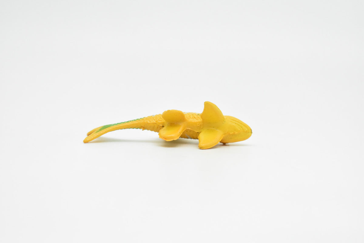Tropical Fish, Yellow, Hand Painted, Realistic, Solid Rubber, Saltwater Fish, Educational Model,  Figure, Lifelike, Diorama Model, Figurine, Replica, Toy, Gift,  2 1/2 Inches.     CWG135 BB28