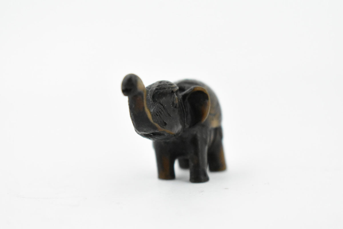 Elephant, Good Luck, Wisdom, Strength and Prosperity, Educational, Realistic Hand Made, Figure, Lifelike Model, Figurine, Replica, Gift,     2 Inches.     TH54 BB68