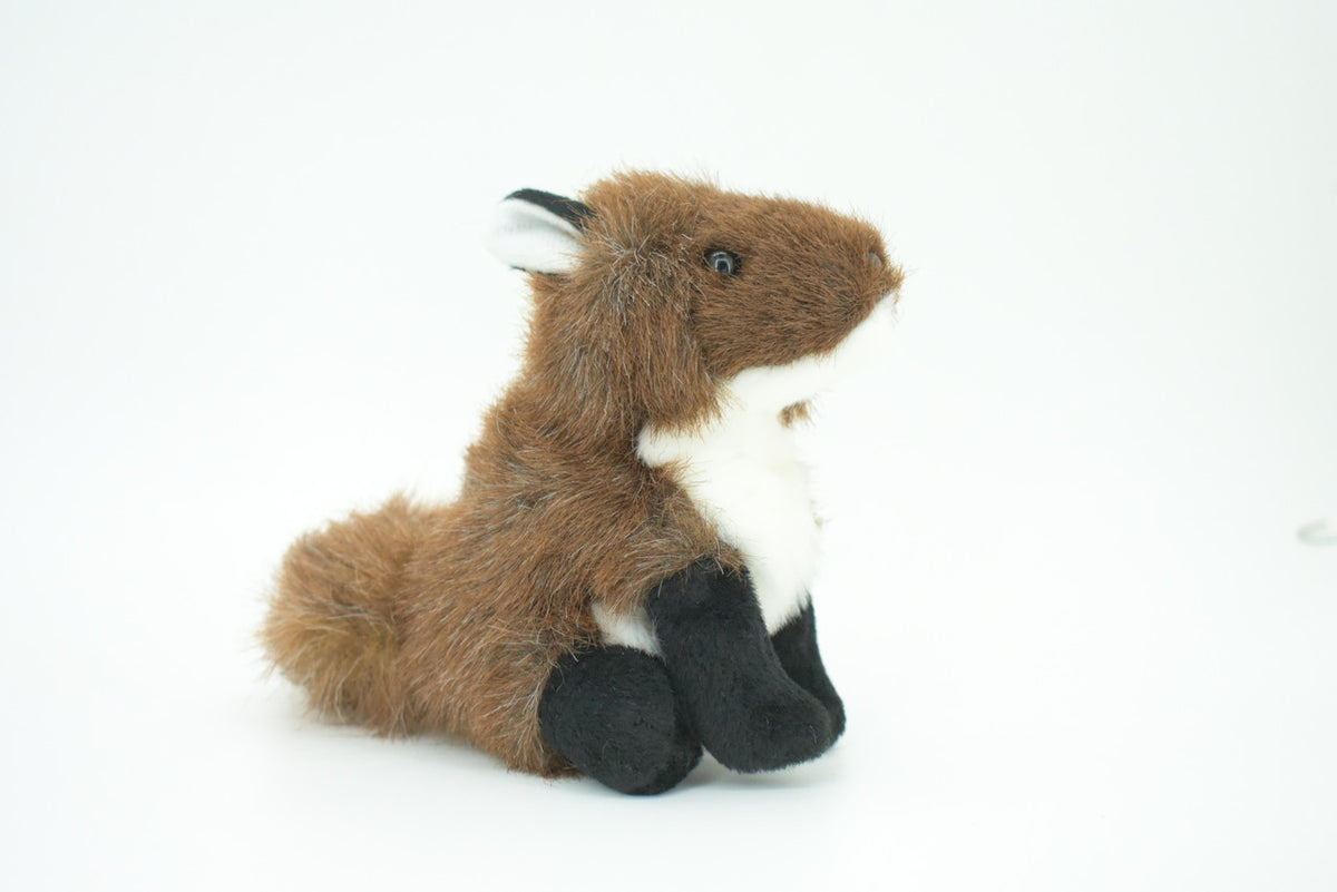 Fox Finger Puppet, Very Nice Plush Brown Fox, Stuffed Animal, Educational, Realistic, Lifelike, Gift,   7"  FM13 B235
