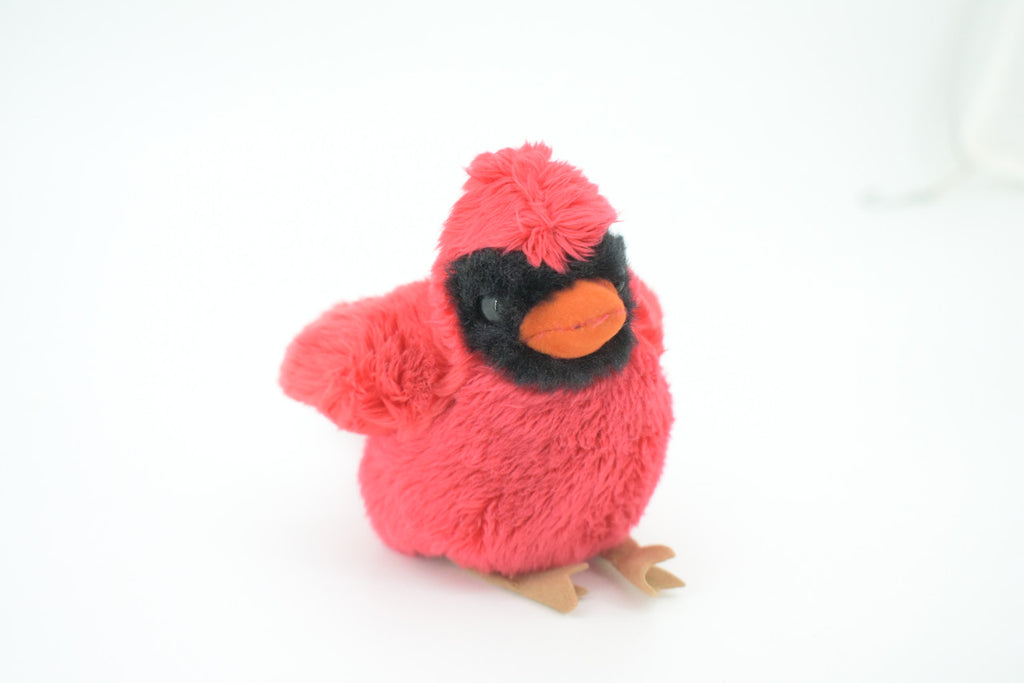 Cardinal Finger Puppet, Very Nice Plush Northern Cardinal, Stuffed Bird, Educational, Realistic, Lifelike Model, Gift,    6"   FM02 B233