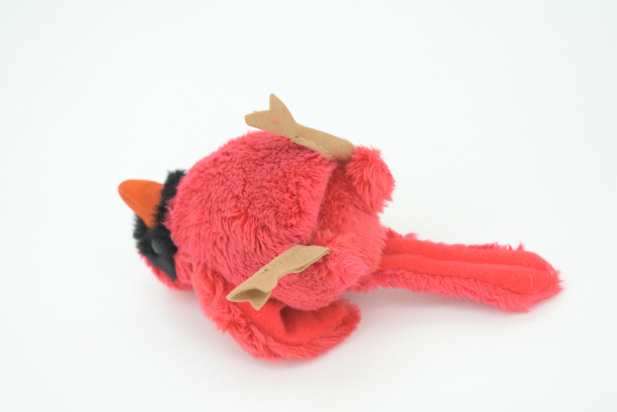 Cardinal Finger Puppet, Very Nice Plush Northern Cardinal, Stuffed Bird, Educational, Realistic, Lifelike Model, Gift,    6"   FM02 B233