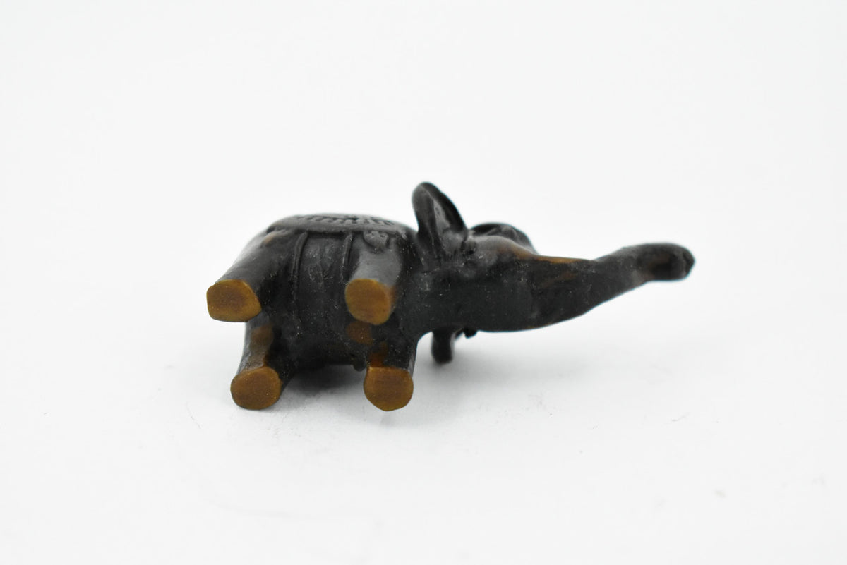 Elephant, Good Luck, Wisdom, Strength and Prosperity, Educational, Realistic Hand Made, Figure, Lifelike Model, Figurine, Replica, Gift,     2 Inches.     TH54 BB68