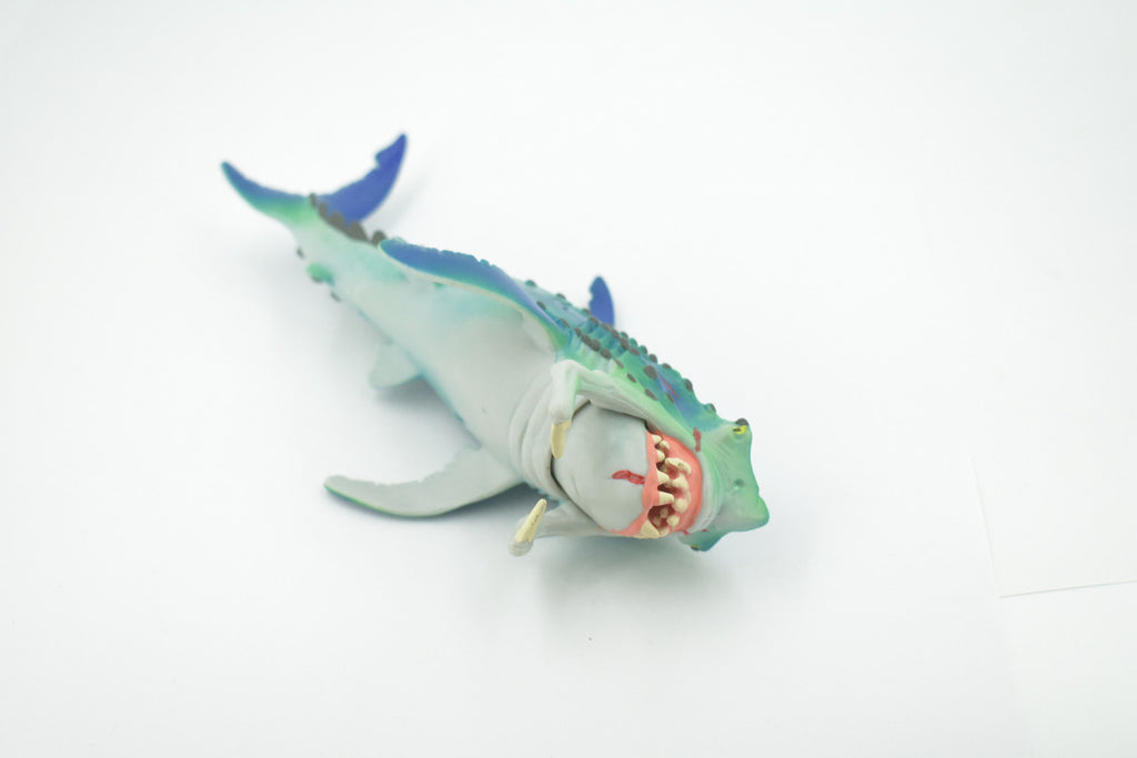 Fish, Monster, Moveable Jaws, Prehistoric Shark, High Quality, Hand Painted, Realistic, Toy, Figure, Model, Replica, Kids, Educational, Gift,       8"     CH612 BB166
