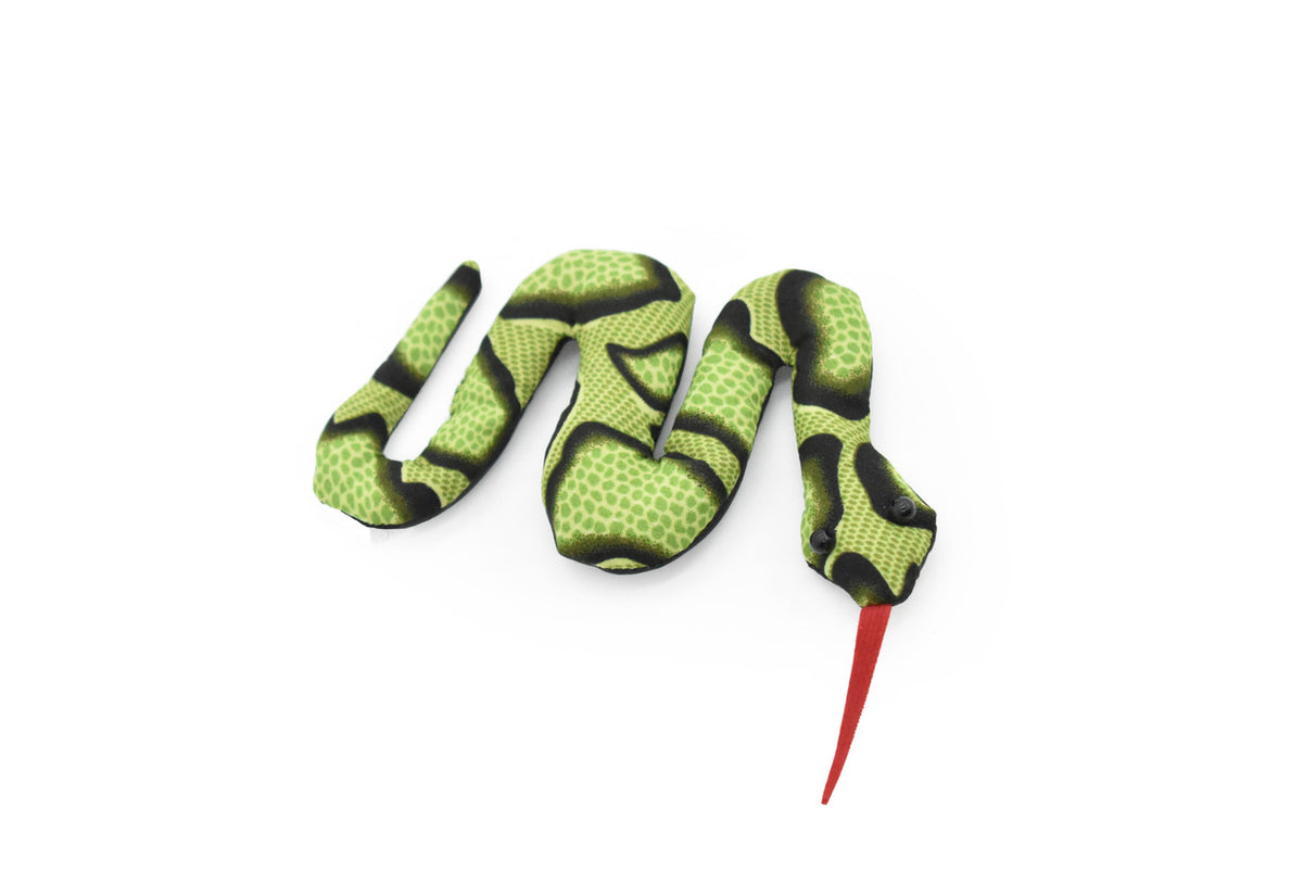 Snake, Reptiles, Green, HandMade In Thailand, Sand Creatures, Paper Weight, Bean Bag, Cornhole, Game, Toy, Kids, Educational,  4 Inches