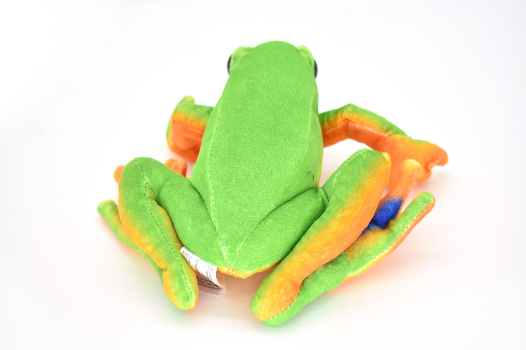 Frog, Red Eye Tree Frog, Stuffed Animal, Educational, Plush Realistic Figure, Lifelike Model, Replica, Gift,     9"     F059 BB5