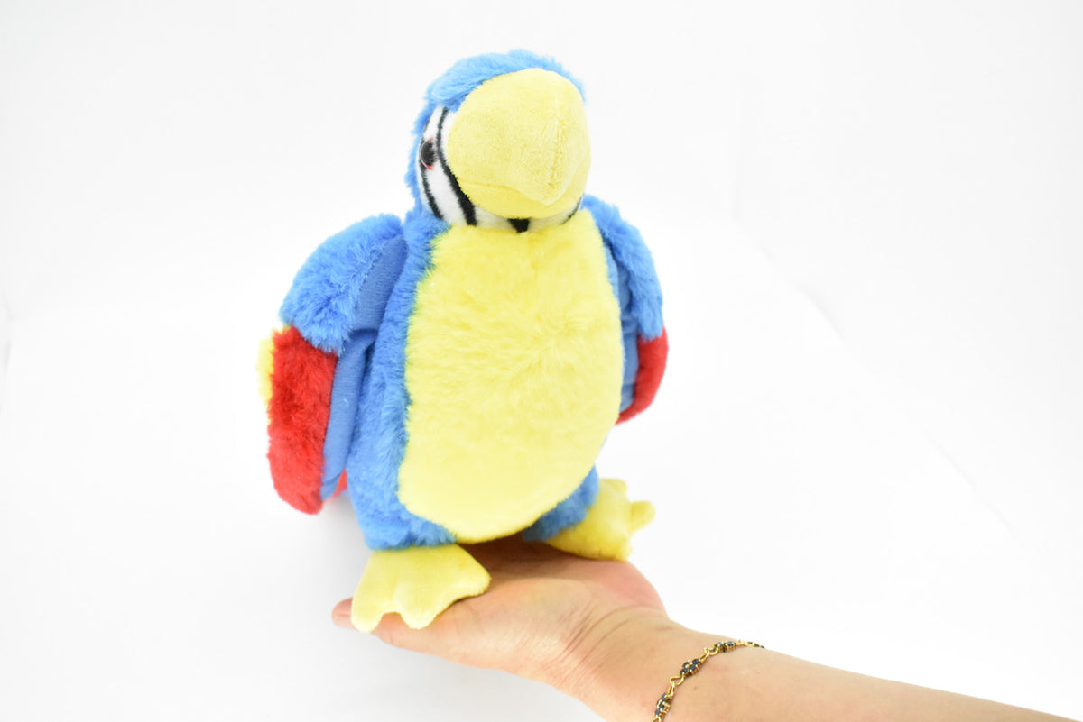 Parrot, Blue, Very Nice Plush Animal   9"  G009B433