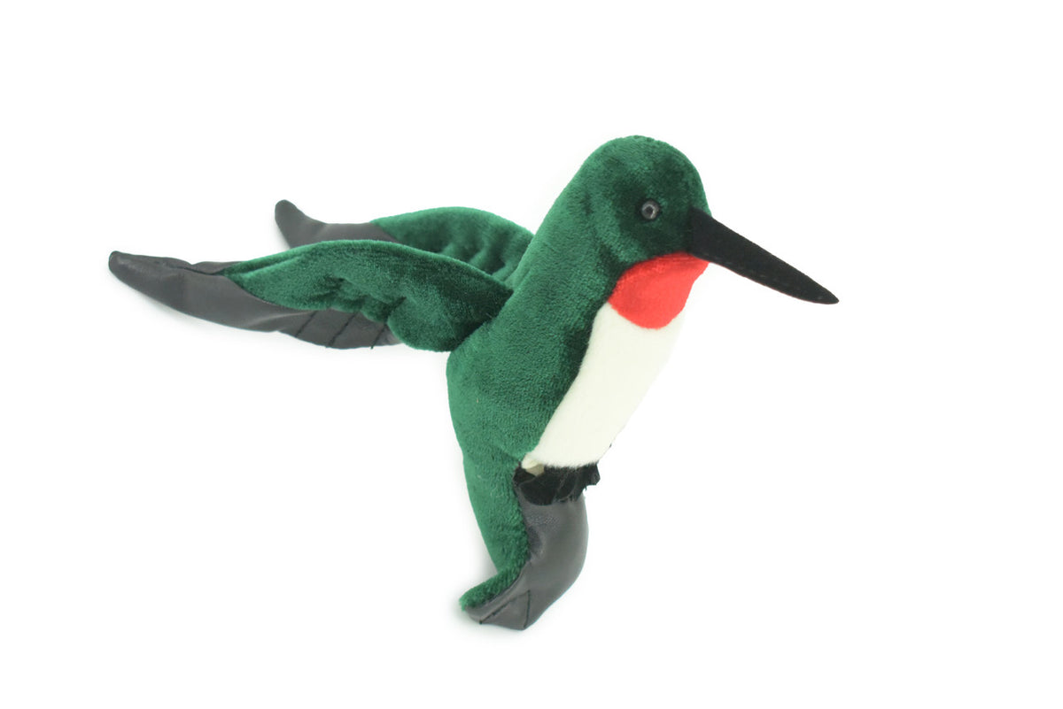 Hummingbird Finger Puppet, Very Nice Plush Hummer, Stuffed Bird, Educational, Realistic, Lifelike Model, Gift,    5"   FM16 B236