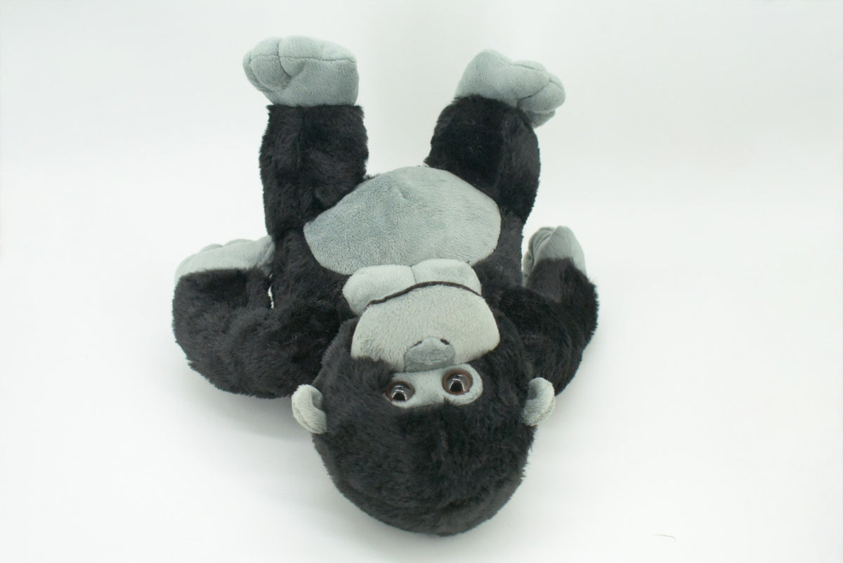 Gorilla, Black, High Quality, Realistic Stuffed Animal, Primate, Plush Toy, Lifelike Model, Soft, Kids, Educational, Gift,      11 Inches     CA03 BB319
