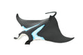 Manta Ray, Devil Fish, Museum Quality, Educational, Rubber Fish, Hand Painted, Realistic Toy Figure, Diorama Model, Kids,  9 Inches. 