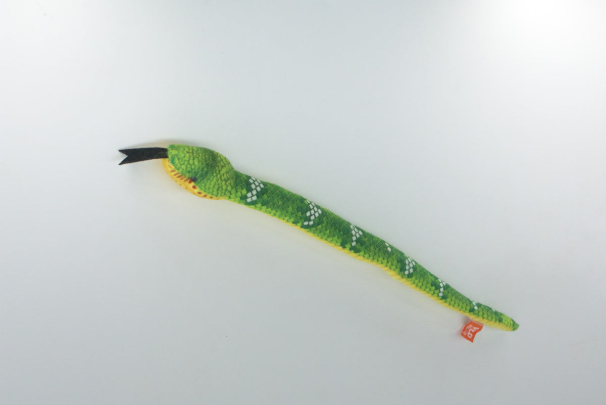 Emerald Tree Boa, Very Nice Plush Snake, Stuffed Reptile, Educational, Realistic Figure, Lifelike Model, Replica, Gift ,   12"   WR08 B306