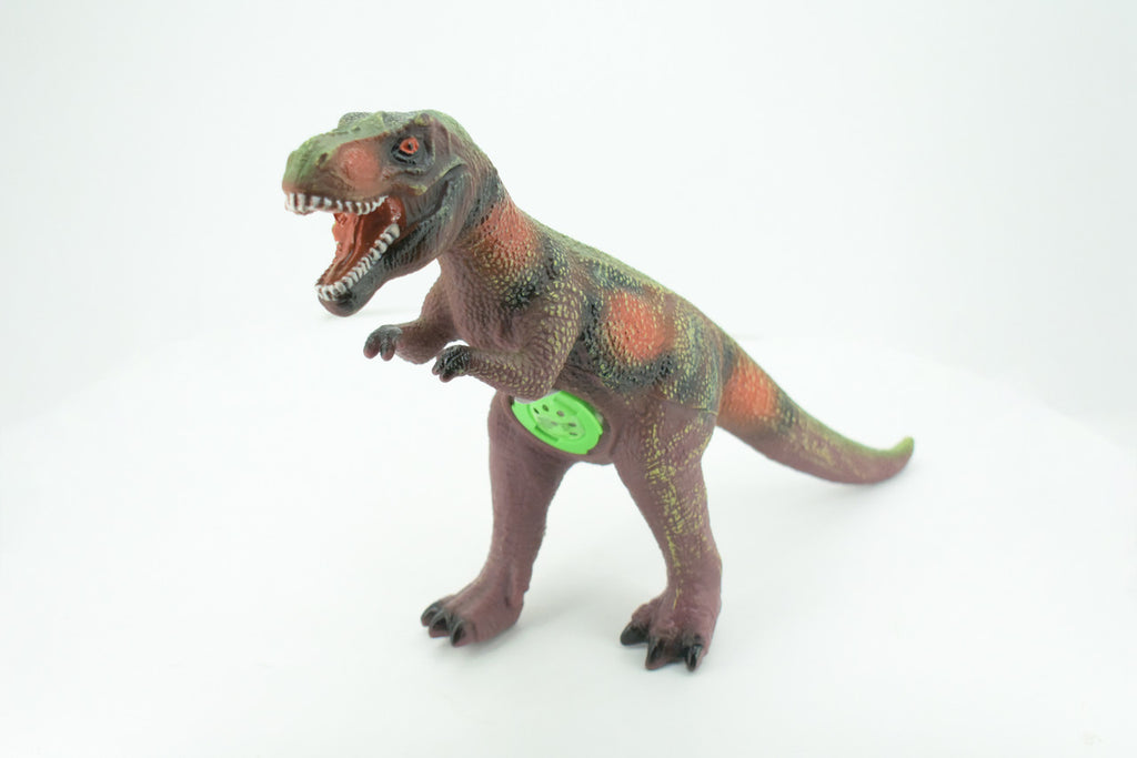 Tyrannosaurus Rex, T Rex, Cretaceous Dinosaur, Hand Painted, Educational, Soft Rubber, Lifelike Model, Figurine, Replica, Gift,    15"   AR06 B303