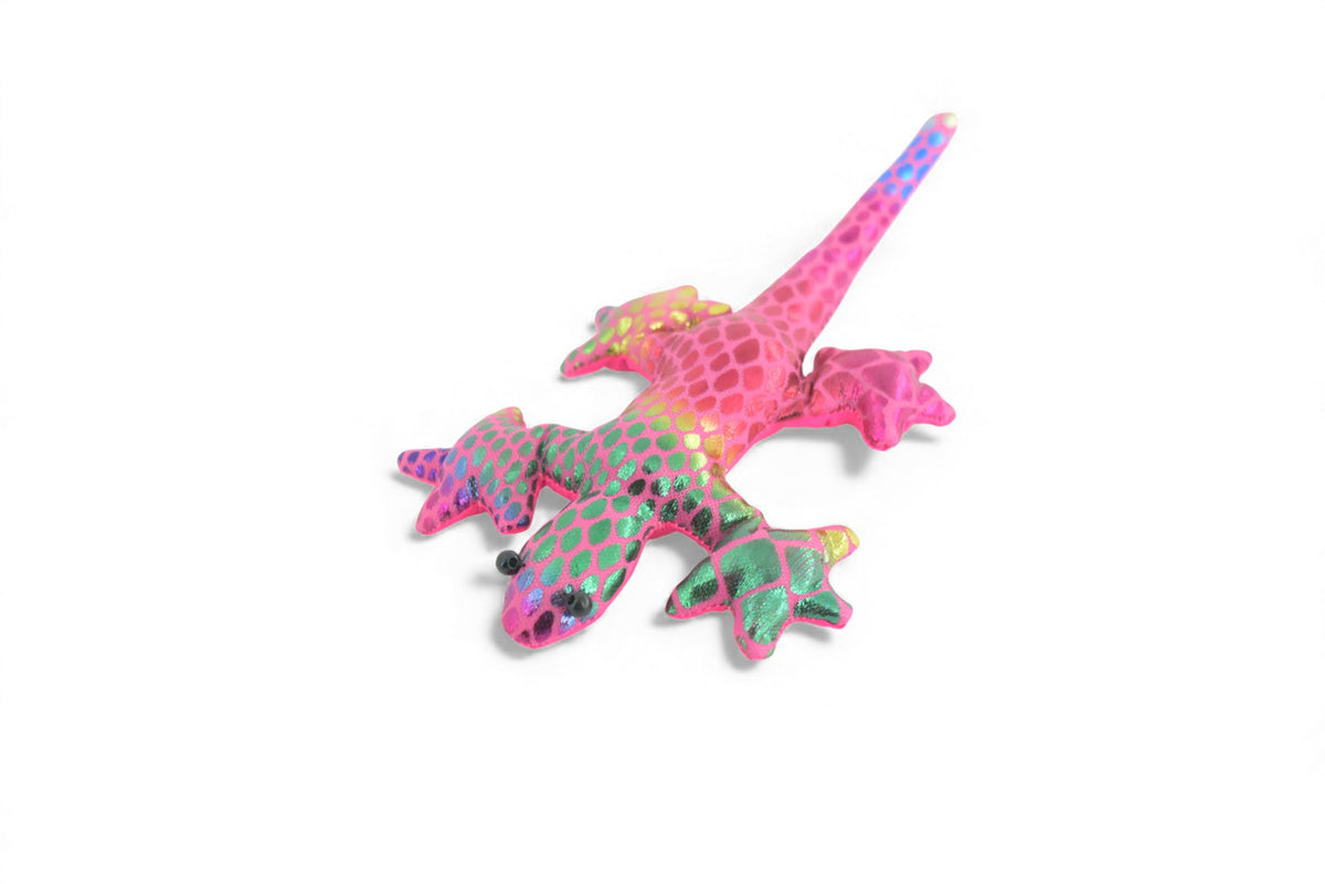 Gecko, Lizard, Reptiles, Purple, Hand Made In Thailand, Sand Creatures, Paper Weight, Bean Bag, Cornhole, Game, Toy, Kids, Educational, Gift,  5  Inches. TH74 BB301    Colors May Vary
