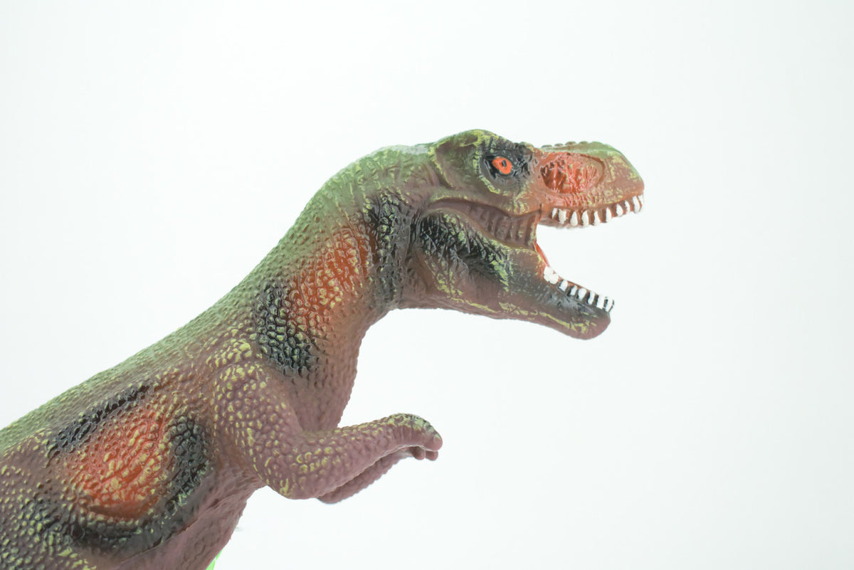 Tyrannosaurus Rex, T Rex, Cretaceous Dinosaur, Hand Painted, Educational, Soft Rubber, Lifelike Model, Figurine, Replica, Gift,    15"   AR06 B303