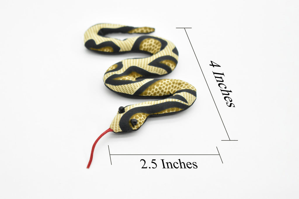 Snake, Reptiles, Brown, HandMade In Thailand, Sand Creatures, Paper Weight, Bean Bag, Cornhole, Game, Toy, Kids, Educational,  4 Inches.