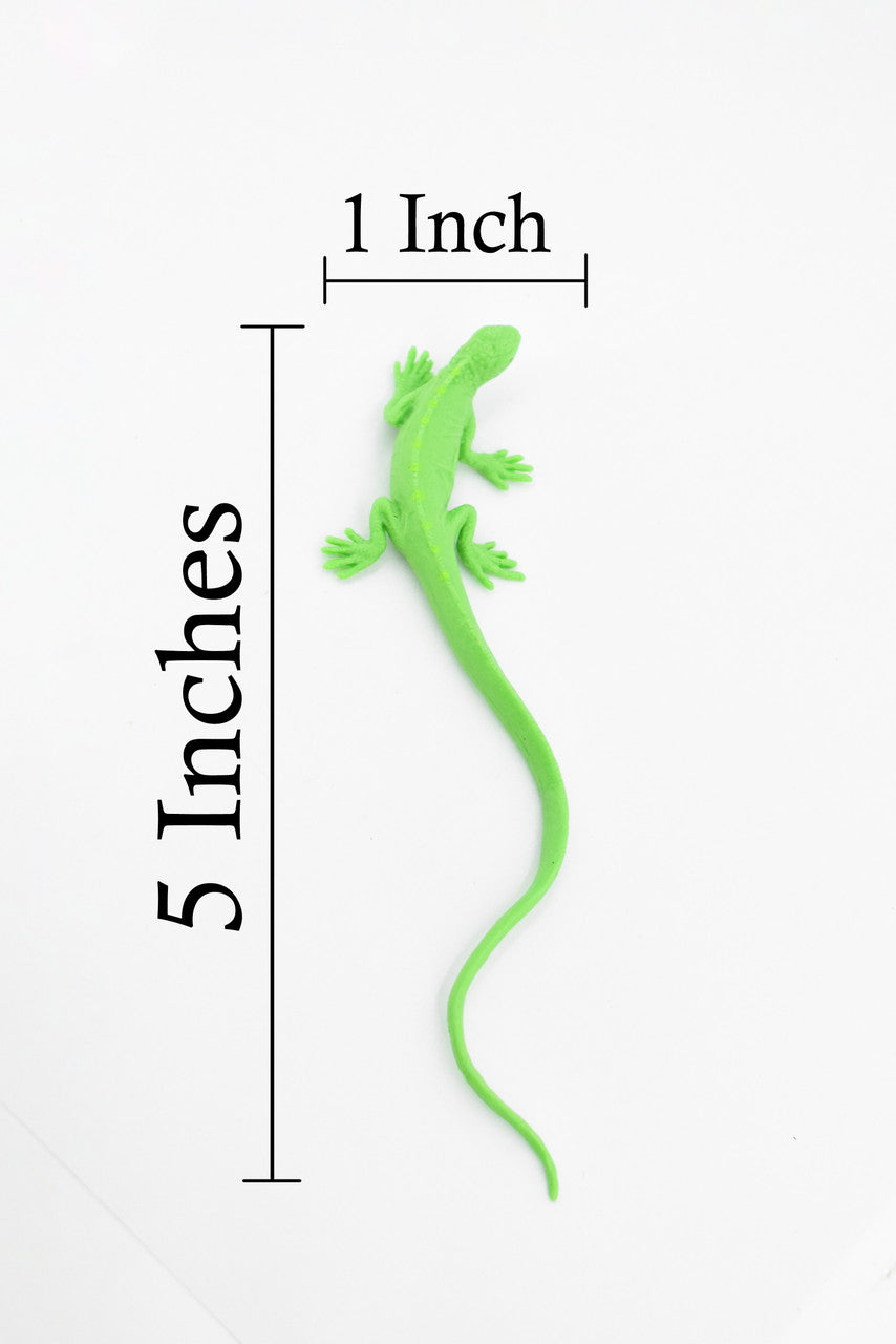 Iguana, Lizard, Green Iguana, Rubber Reptile, Toy, Educational, Realistic, Figure, Lifelike Model, Figurine, Replica, Gift,     5"      F3466 B360