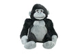 Gorilla, Black, High Quality, Realistic Stuffed Primate, Plush Toy, Lifelike Model, Soft, Kids, Educational,  15 Inches Tall, 10 Inches Wide.