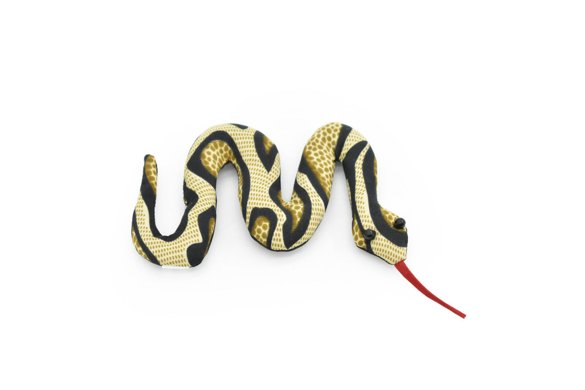 Snake, Reptiles, Brown, HandMade In Thailand, Sand Creatures, Paper Weight, Bean Bag, Cornhole, Game, Toy, Kids, Educational,  4 Inches.