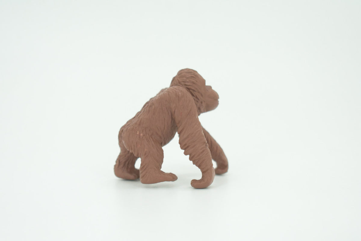 Orangutan, Red Apes, Pongo pygmaeus, Educational, Rubber Primate, Realistic Figure, Lifelike, Gift,    1 1/2 "    SF56 B58