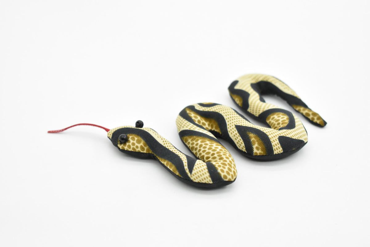 Snake, Reptiles, Brown, HandMade In Thailand, Sand Creatures, Paper Weight, Bean Bag, Cornhole, Game, Toy, Kids, Educational, Gift,   4 Inches.  TH17 BB67