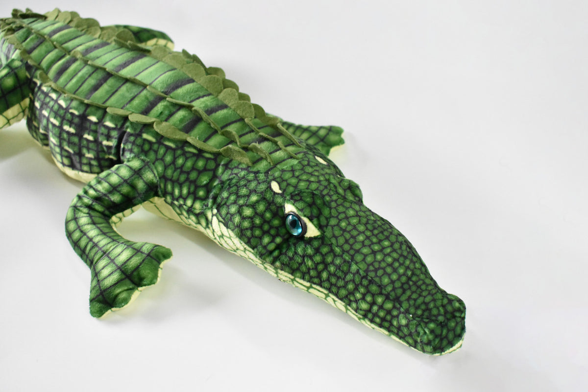 Alligator, Realistic Cute Stuffed Animal Plush Toy Kids Educational Gift     36" x  10" x 10"      C07 BB101