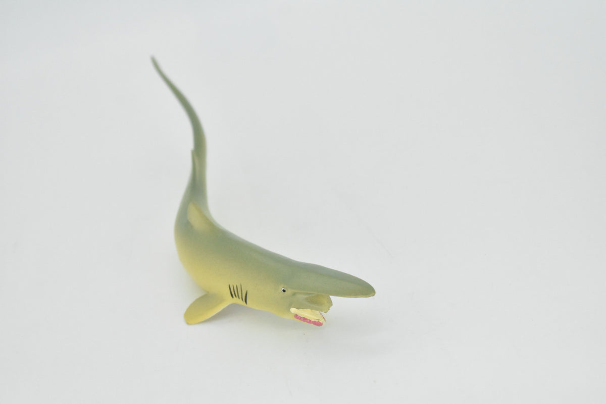 Goblin Shark, Elfin shark, Museum Quality, Educational, Rubber Fish, Hand Painted, Realistic Toy Figure, Diorama Model, Kids, Educational,  7 Inches. 